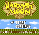 Imagem da tela titulo harvest moon game boy